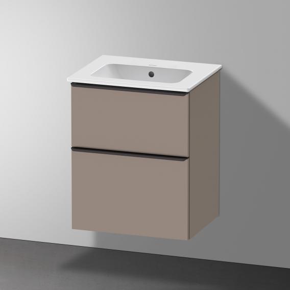 Duravit ME by Starck hand washbasin with D-Neo vanity unit with 2 compartments