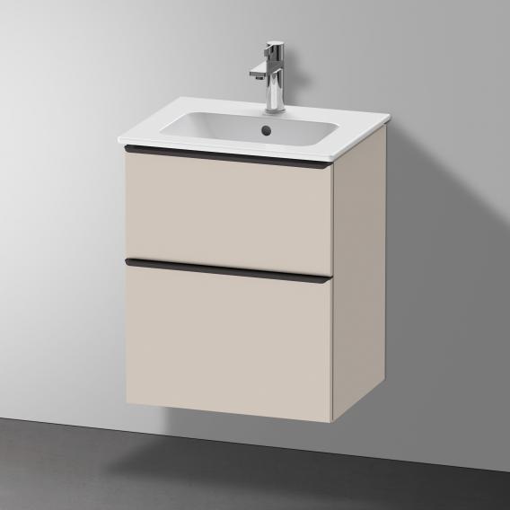 Duravit ME by Starck hand washbasin with D-Neo vanity unit with 2 compartments