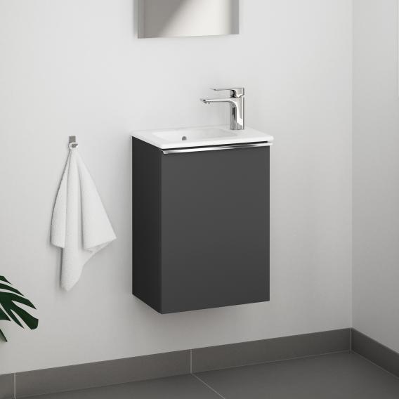 Duravit ME by Starck 洗手盆，帶 evineo ineo4 梳妝台，帶 1 個門，帶把手