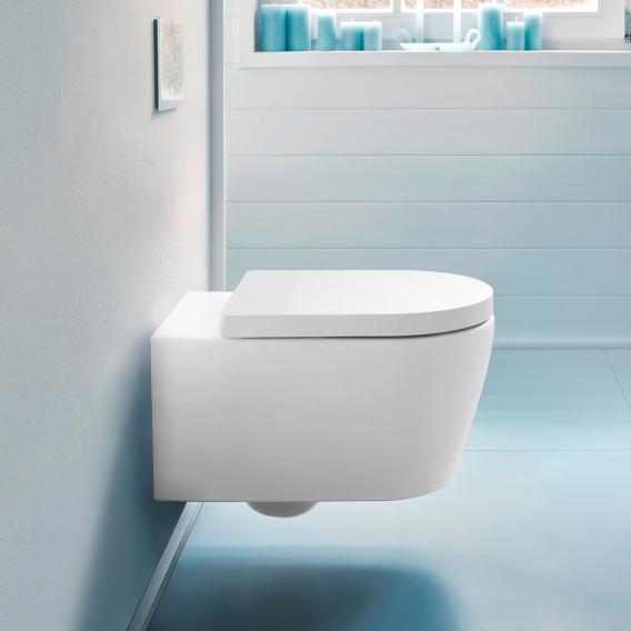 Duravit ME by Starck, wall-mounted, washdown toilet, HygieneFlush