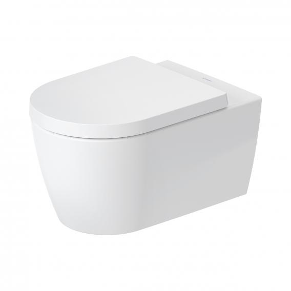 Duravit ME by Starck, wall-mounted, washdown toilet, with toilet seat, HygieneFlush