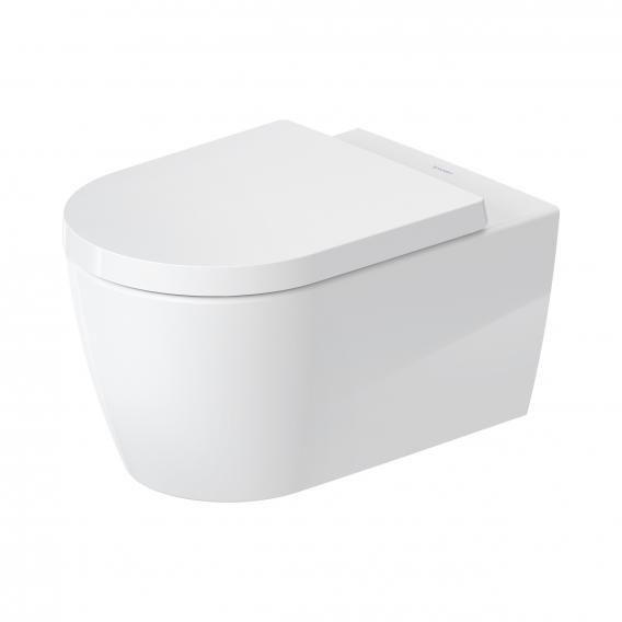 Duravit ME by Starck, wall-mounted, washdown toilet, with toilet seat, HygieneFlush