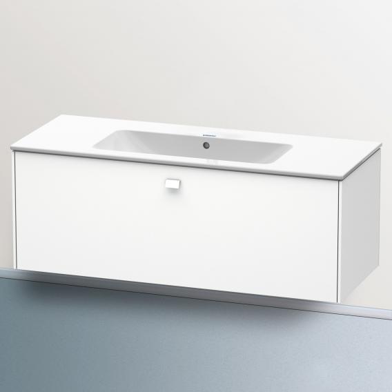 Starck 的 Duravit ME 洗臉盆，配有 Brioso 梳妝台，附 1 個拉出式隔間