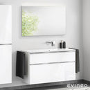 Duravit ME by Starck washbasin with ineo4 vanity unit with handle and mirror, without tap hole