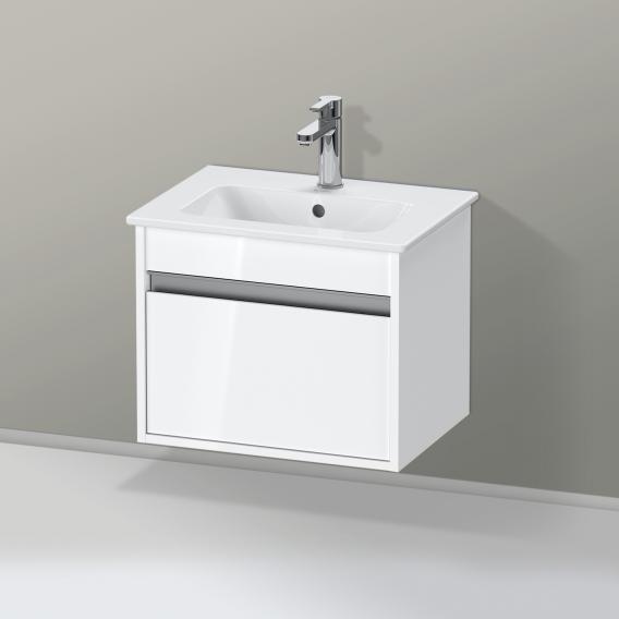 Duravit ME by Starck washbasin with Ketho vanity unit Compact with 1 pull-out compartment
