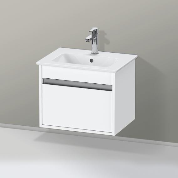 Duravit ME by Starck washbasin with Ketho vanity unit Compact with 1 pull-out compartment