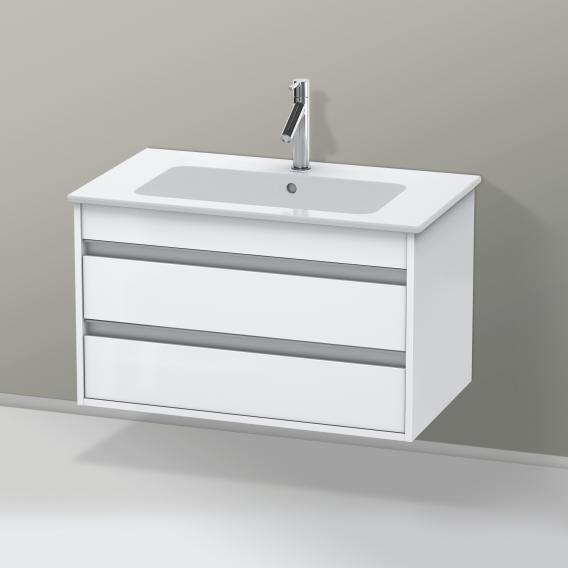 Duravit ME by Starck washbasin with Ketho vanity unit with 2 pull-out compartments
