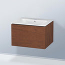 Duravit ME by Starck washbasin with L-Cube vanity unit with 1 pull-out compartment, with interior system in maple