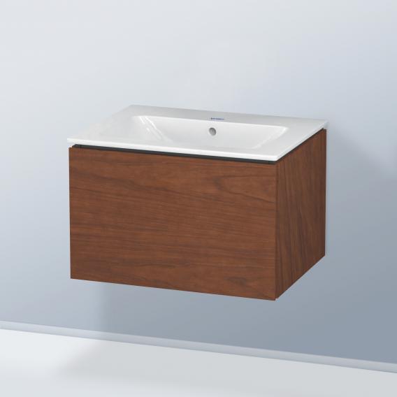 Starck 的 Duravit ME 洗臉盆，配有 L-Cube 梳妝台，附 1 個拉出式隔間，內部系統為楓木