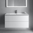 Duravit ME by Starck washbasin with L-Cube vanity unit with 2 pull-out compartments, without interior system