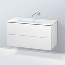 Duravit ME by Starck washbasin with L-Cube vanity unit with 2 pull-out compartments, without interior system