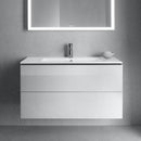Duravit ME by Starck washbasin with L-Cube vanity unit with 2 pull-out compartments, without interior system