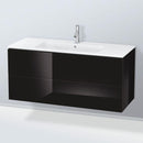 Duravit ME by Starck washbasin with L-Cube vanity unit with 2 pull-out compartments, without interior system