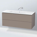 Duravit ME by Starck washbasin with L-Cube vanity unit with 2 pull-out compartments, without interior system