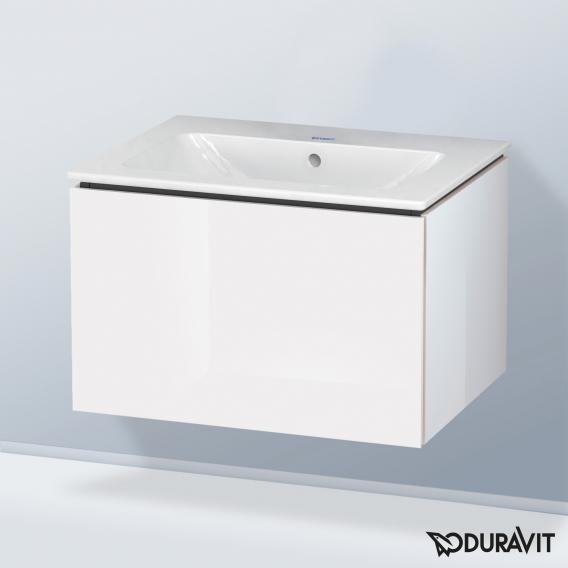 Duravit ME by Starck washbasin with L-Cube vanity unit with 1 pull-out compartment, without interior system