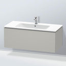 Duravit ME by Starck washbasin with L-Cube vanity unit with 1 pull-out compartment, with interior system in maple
