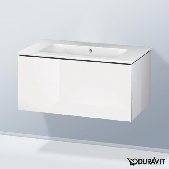 Duravit ME by Starck washbasin with L-Cube vanity unit with 1 pull-out compartment, without interior system