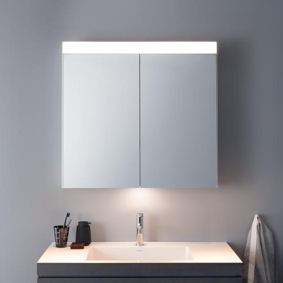 Duravit mirror cabinet with lighting and 2 doors Best version, with washbasin lighting