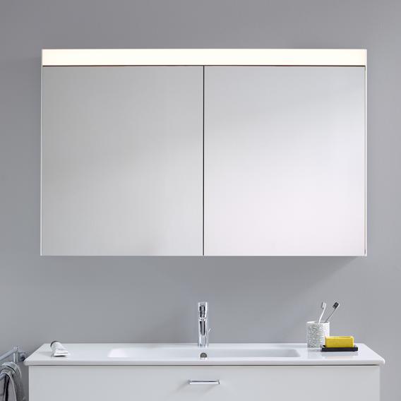 Duravit 鏡櫃帶照明和 2 門 最佳版本，帶洗臉盆照明