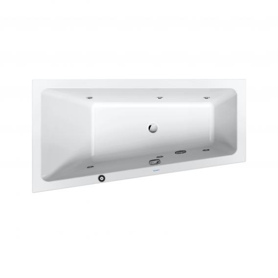 Duravit No.1 corner whirlbath with jet system, built-in with bath filler