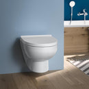 Duravit No.1 wall-mounted, washdown toilet