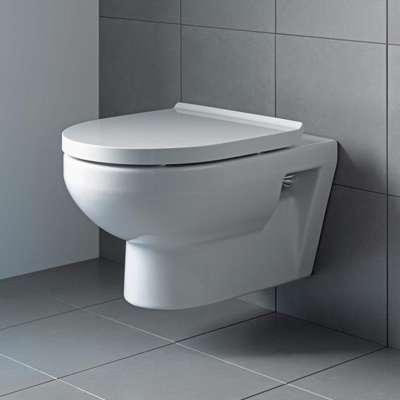 Duravit No.1 wall-mounted washdown toilet set, rimless, with toilet seat