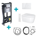 Duravit SensoWash® Starck f Lite Compact shower toilet complete system for wall mounting, with toilet seat