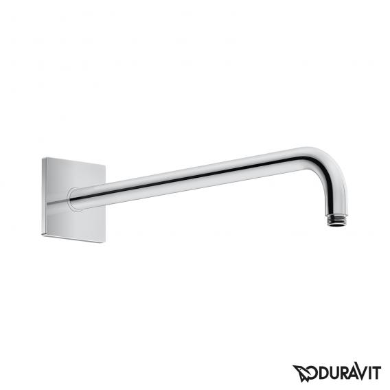 Duravit 淋浴臂，弧形，帶方形孔罩