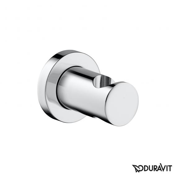 帶有圓形孔罩的 Duravit 淋浴支架