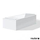 浴缸/按摩浴缸的 Duravit Starck 鑲板，背靠牆版本，白色