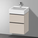 Duravit Vero Air 洗臉盆配有 D-Neo 梳妝台和 2 個拉出式隔間