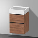 Duravit Vero Air 洗臉盆配有 D-Neo 梳妝台和 2 個拉出式隔間