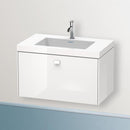 Duravit Vero Air 洗臉盆配有 Brioso 梳妝台和 1 個拉出式隔間