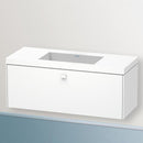 Duravit Vero Air 洗臉盆配有 Brioso 梳妝台和 1 個拉出式隔間