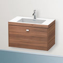 Duravit Vero Air 洗臉盆配有 Brioso 梳妝台和 1 個拉出式隔間