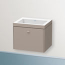 Duravit Vero Air 洗臉盆配有 Brioso 梳妝台和 1 個拉出式隔間