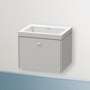 Duravit Vero Air 洗臉盆配有 Brioso 梳妝台和 1 個拉出式隔間