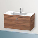 Duravit Vero Air 洗臉盆配有 Brioso 梳妝台和 1 個拉出式隔間