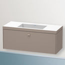 Duravit Vero Air 洗臉盆配有 Brioso 梳妝台和 1 個拉出式隔間