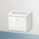 Duravit Vero Air 洗臉盆配有 Brioso 梳妝台和 1 個拉出式隔間