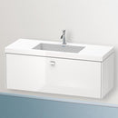 Duravit Vero Air 洗臉盆配有 Brioso 梳妝台和 1 個拉出式隔間