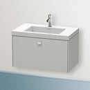 Duravit Vero Air 洗臉盆配有 Brioso 梳妝台和 1 個拉出式隔間