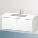 Duravit Vero Air 洗臉盆配有 Brioso 梳妝台和 1 個拉出式隔間