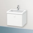 Duravit Vero Air 洗臉盆配有 Brioso 梳妝台和 1 個拉出式隔間