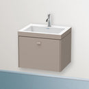 Duravit Vero Air 洗臉盆配有 Brioso 梳妝台和 1 個拉出式隔間