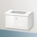 Duravit Vero Air 洗臉盆配有 Brioso 梳妝台和 1 個拉出式隔間