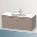 Duravit Vero Air 洗臉盆配有 Brioso 梳妝台和 1 個拉出式隔間