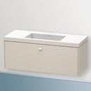 Duravit Vero Air 洗臉盆配有 Brioso 梳妝台和 1 個拉出式隔間