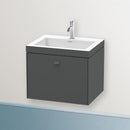 Duravit Vero Air 洗臉盆配有 Brioso 梳妝台和 1 個拉出式隔間