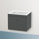 Duravit Vero Air 洗臉盆配有 Brioso 梳妝台和 1 個拉出式隔間